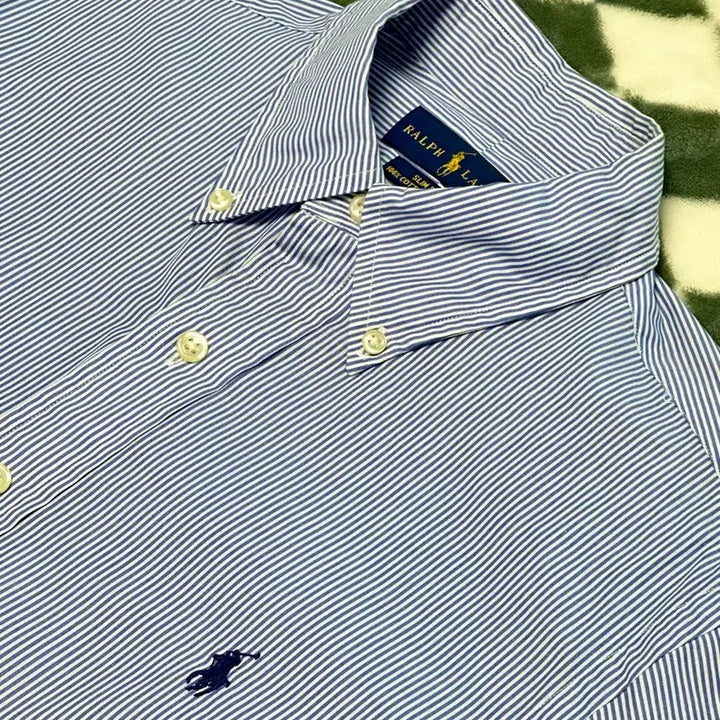 [BUNJANG] Polo Ralph Lauren Striped Slim Fit Shirt / [정품]폴로 랄프로렌 스트라이프 셔츠 슬림핏 S