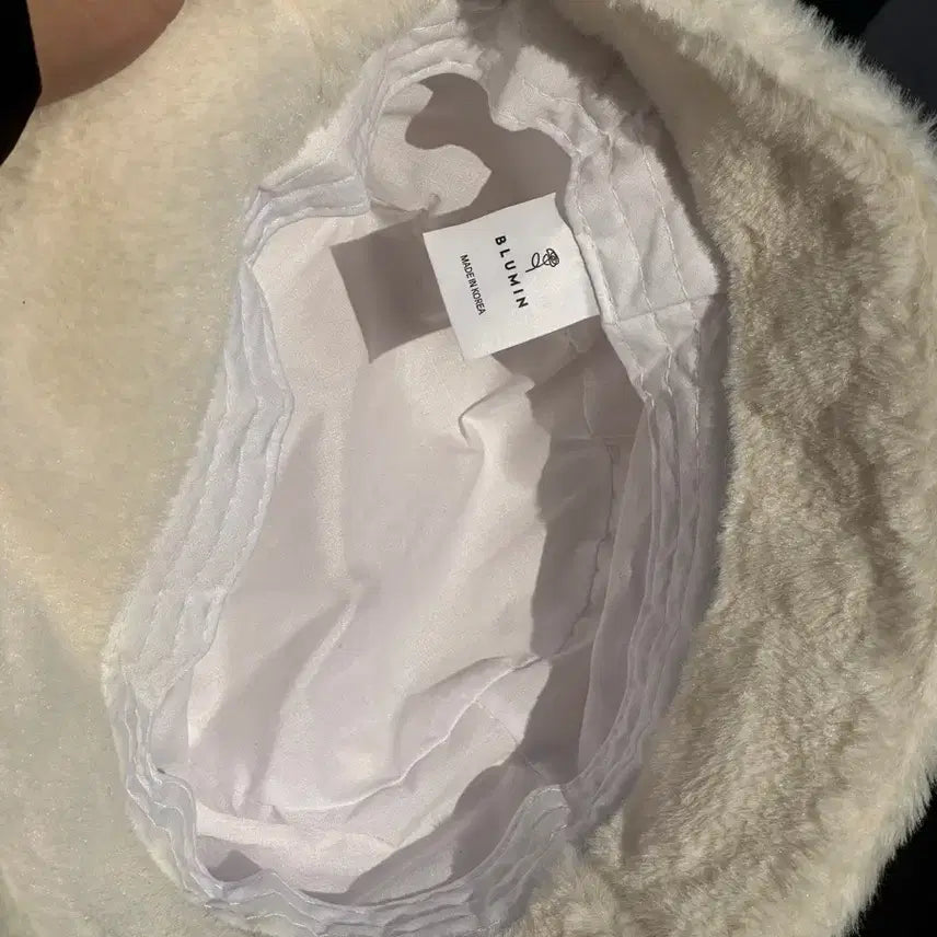 [BUNJANG] Vintage Fleece Bucket Hat / [M] 빈티지 플리스 아이보리 버킷햇 모자