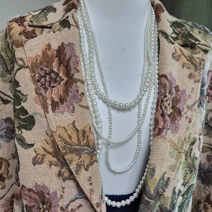 [BUNJANG] Antique Flower Jacquard Jacket / [특가] 새상품 고퀄라인 엔틱플라워 루즈핏 자가드자켓