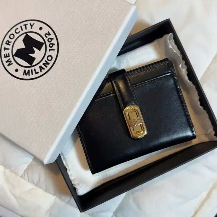 [BUNJANG] Metrocity Card Wallet Black / 매트로시티 카드지갑 블랙