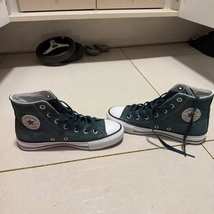 [BUNJANG] Converse Suede Sneakers (Dark Teal) - Size 230 / 컨버스 신발 230