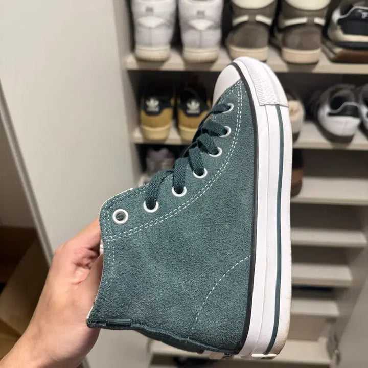 [BUNJANG] Converse Suede Sneakers (Dark Teal) - Size 230 / 컨버스 신발 230