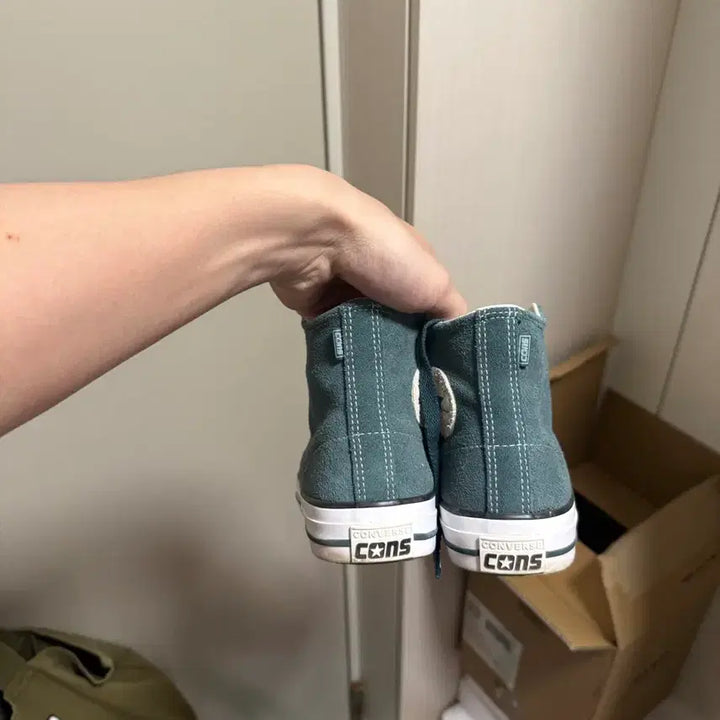 [BUNJANG] Converse Suede Sneakers (Dark Teal) - Size 230 / 컨버스 신발 230