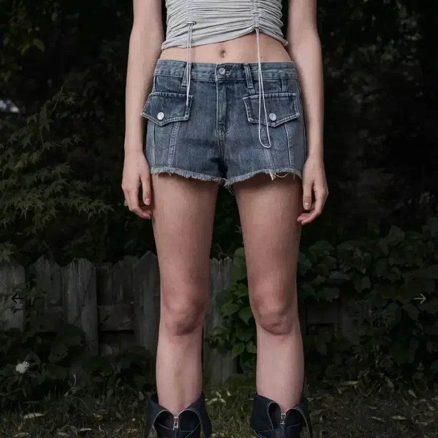 [BUNJANG] Bohemian Seoul Western Pocket Shorts S / 보헤미안서울 웨스턴 포켓 쇼츠 S