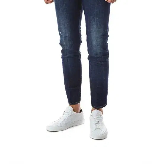 [BUNJANG] DSquared Maple Logo Skater Fit Jeans / 디스퀘어드 메이플 로고 스트레치 진청진_스케이터핏/74LB0759정상