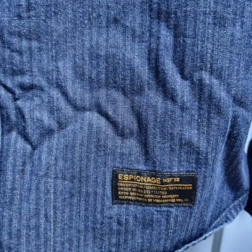 [BUNJANG] Espionage Denim Shirt / 에스피오나지 차이나 카라 데님 셔츠