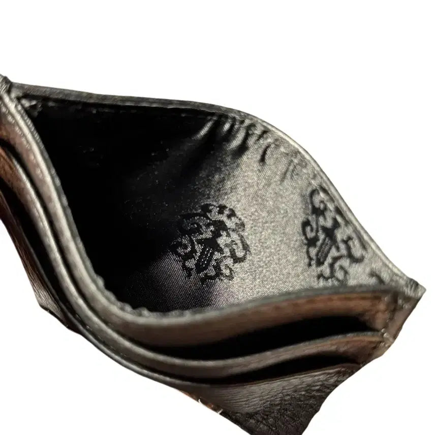 [BUNJANG] Chrome Hearts Scroll Leather Card Wallet / 크롬하츠 두루마리 무늬 소가죽 카드지갑