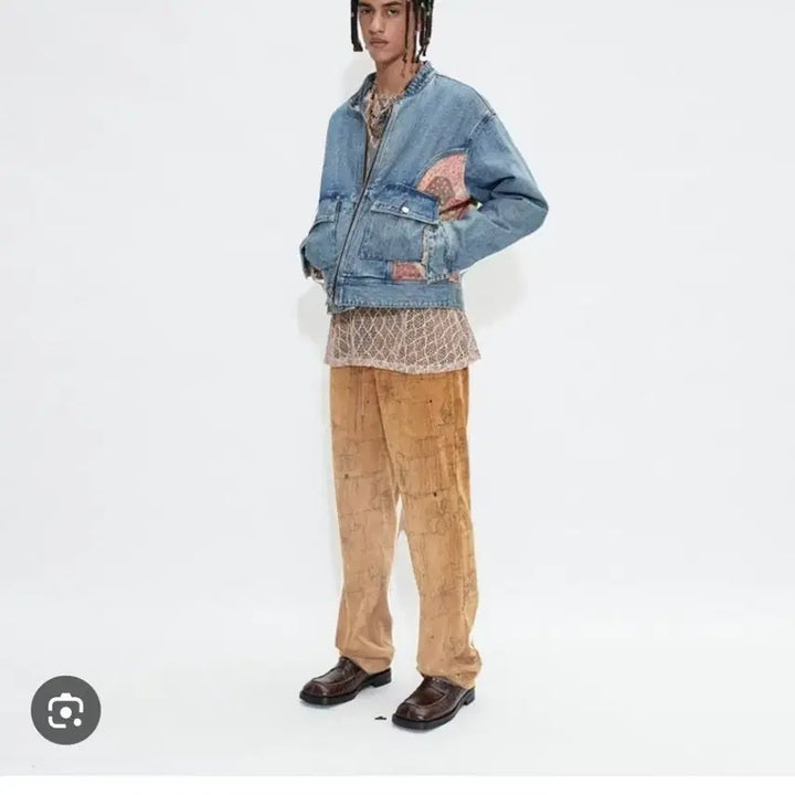 [BUNJANG] Andersson Bell Mullens Biker Denim Jacket - M / 앤더슨벨 뮬렌스 바이커 데님 자켓 M