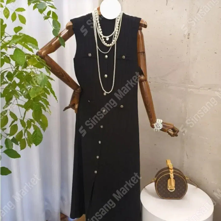 [BUNJANG] Knit Long Dress (New) / 나시 니트 롱원피스(새상품)1장세일