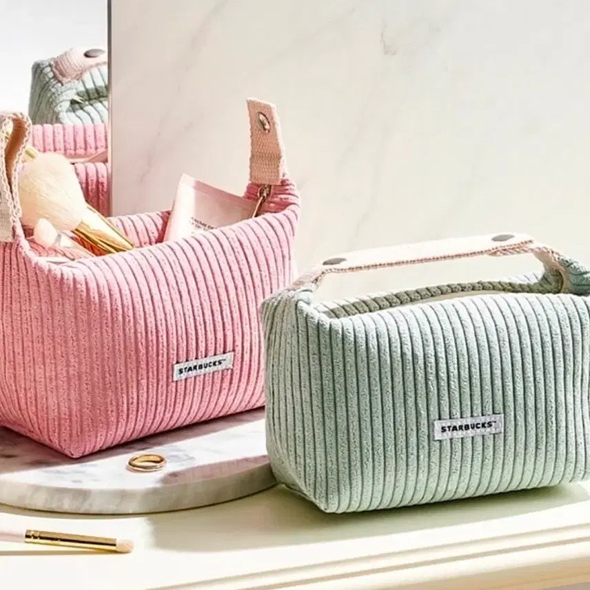 [BUNJANG] Starbucks Corduroy Pouch / 새상품>스타벅스 코듀로이(핑크)파우치