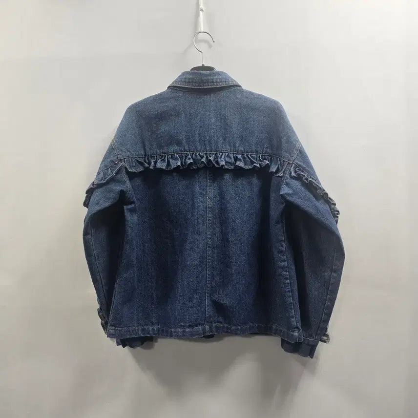 [BUNJANG] JENNY BLOOM Denim Jacket for Women / 1750 제니블룸 JENNY BLOOM 소매 셔링 데님자켓 / 여성 청자
