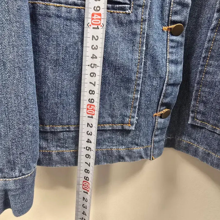 [BUNJANG] JENNY BLOOM Denim Jacket for Women / 1750 제니블룸 JENNY BLOOM 소매 셔링 데님자켓 / 여성 청자
