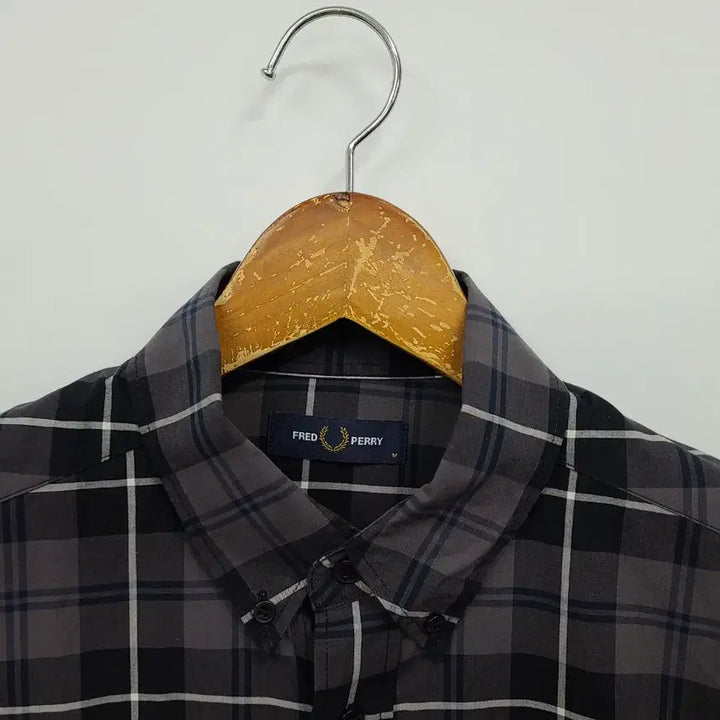 [BUNJANG] Fred Perry Men's 2022SS Check Shirt / 프레드페리/M/남/2022ss/체크 셔츠/앨리스/9014