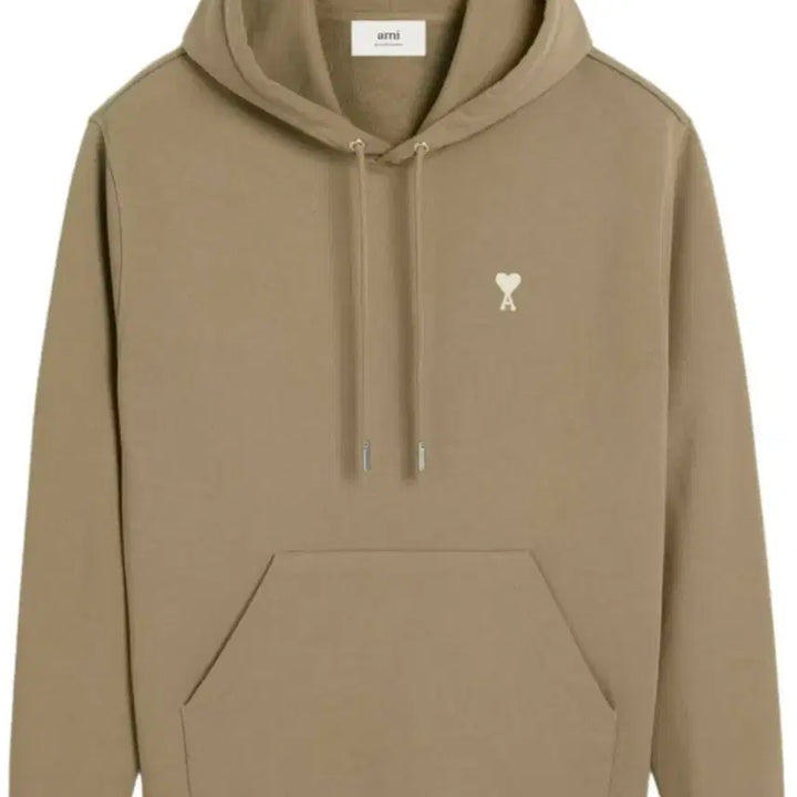 [BUNJANG] AMI Small White Logo Hoodie / 아미 스몰 화이트로고 후드티