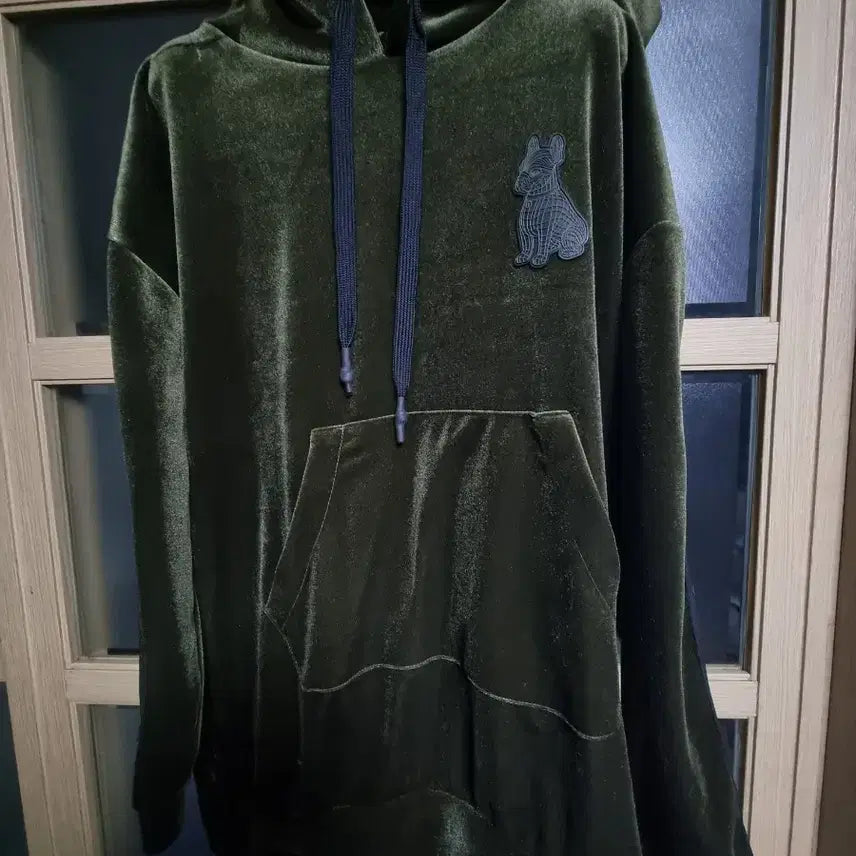 [BUNJANG] LifeWork Velvet Long Hooded T-shirt / 라이프워크 벨벳 롱 후드티셔츠free