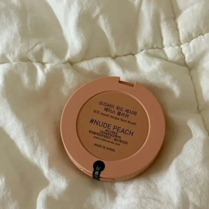 [BUNJANG] 3CE Mood Recipe Face Blush #Nude Peach / 새상품) 3ce 무드 레시피 페이스 블러쉬 #누드 피치