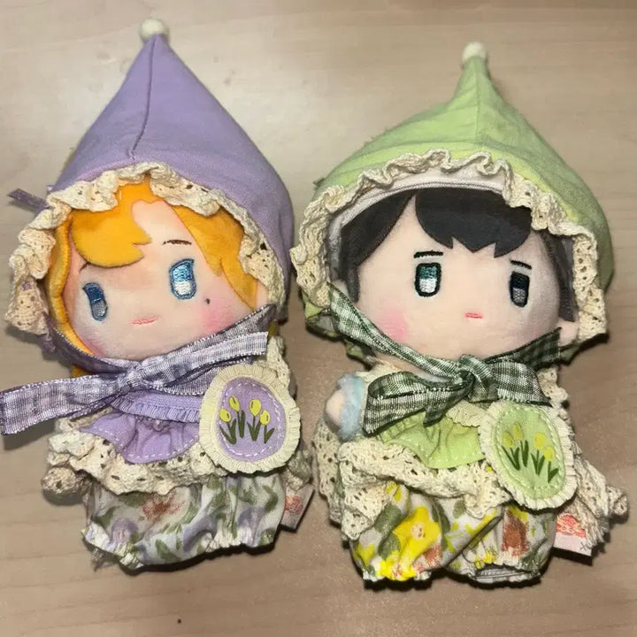 10cm 인형 극야북반구 요정옷 초록 연두 (플레이브 뿌깅이)