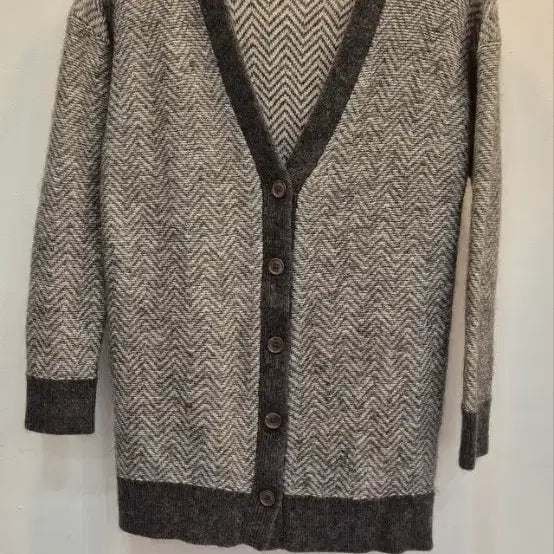 [BUNJANG] Banana Republic Herringbone Wool Blend Cardigan / 바나나리퍼블릭  M   헤링본   울혼방가디건