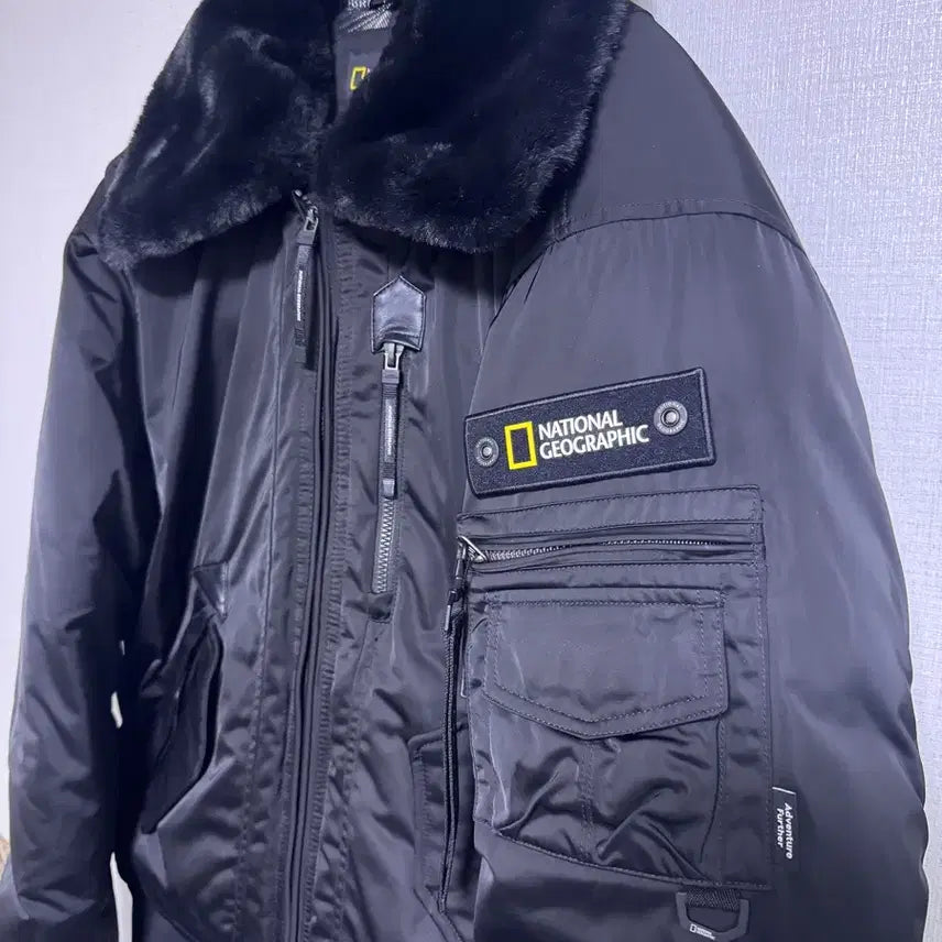 [BUNJANG] National Geographic Padded Flight Jacket / [L]내셔널지오그래픽 패딩 항공 점퍼 판매
