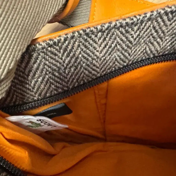 [BUNJANG] Lacoste Tweed Herringbone Shoulder Bag / 라코스테 울 트위드 가방해링번 숄더백