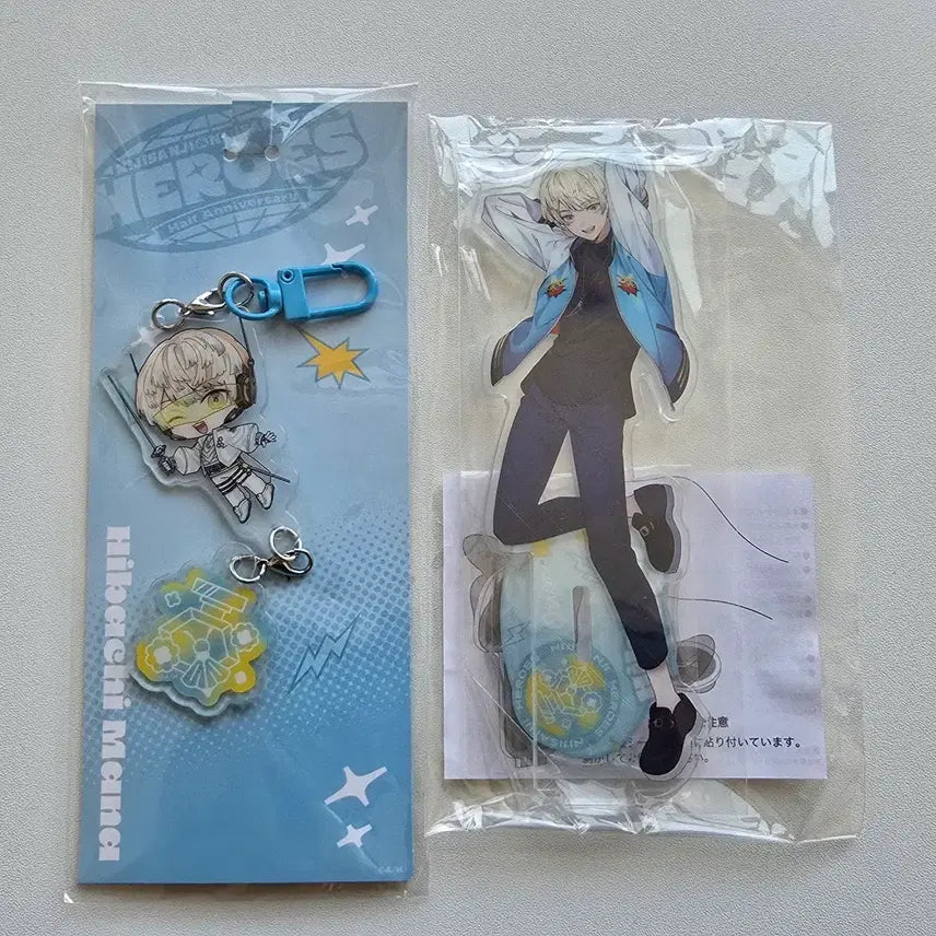 [BUNJANG] Nijisanji Hibachi Mana Acrylic Stand Keyring Set / 니지산지 히바치 마나 아크릴 스탠드 키링 세트