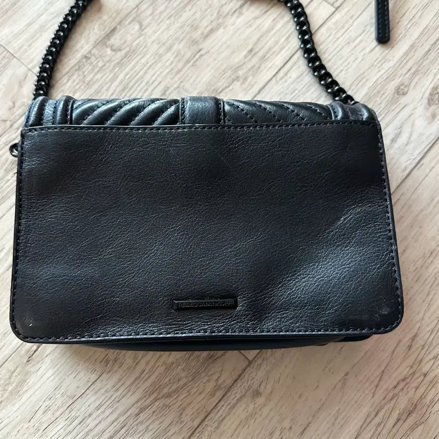 [BUNJANG] Rebecca Minkoff Leather Chain Crossbody Bag / 레베카밍코프 가죽 체인 크로스백