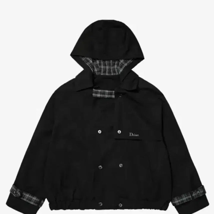 [BUNJANG] DEINET Hooded Trench Jacket - Black / DEINET HOODED TRENCH JACKET IN BLACK