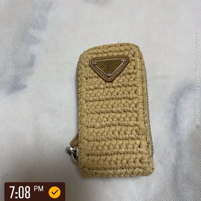 [BUNJANG] Prada Raffia Pouch / 프라다 라피아 파우치 ₩마지막가격₩