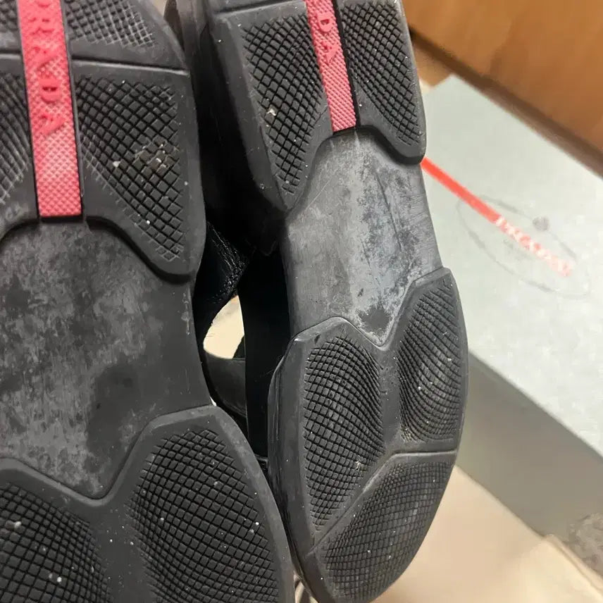 [BUNJANG] Prada Black Strap Sandals / 정품 프라다 블랙 스트랩 샌들 + 박스+ 더스트백