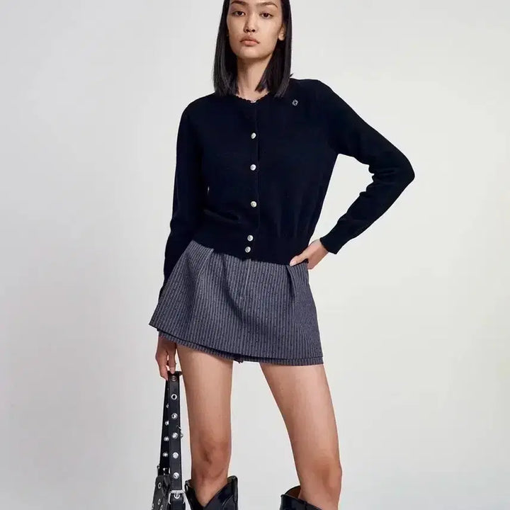 [BUNJANG] Maje Wool Cashmere Scallop Cardigan / [마쥬] 울 캐시미어 스캘럽 가디건