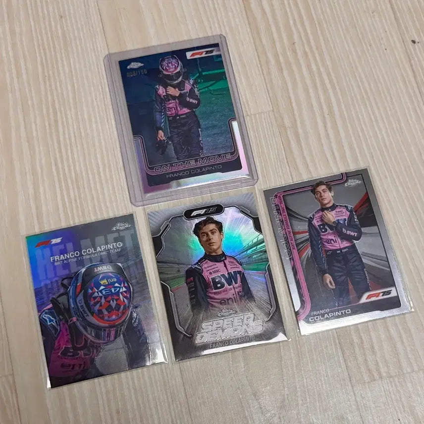 [BUNJANG] Topps Chrome Alpine Franco Colapinto Card Bundle / F1 2025 탑스 크롬 알핀 프랑코 콜라핀토 한정 일괄 판매
