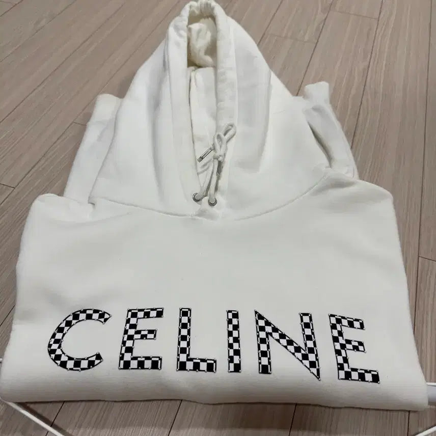 [BUNJANG] Celine Checkerboard Logo Hoodie / 셀린느 후드티