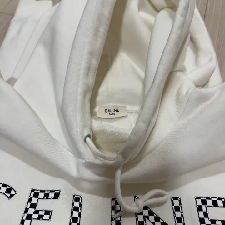 [BUNJANG] Celine Checkerboard Logo Hoodie / 셀린느 후드티