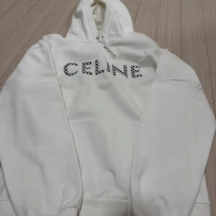 [BUNJANG] Celine Checkerboard Logo Hoodie / 셀린느 후드티