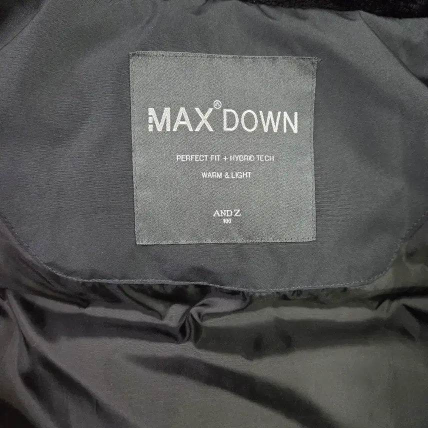 [BUNJANG] ZIOZIA Andz Black Goose Down Padded Jacket / 지오지아 안드지.블랙 구스 다운 패딩 100사이즈