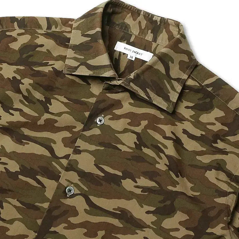 [BUNJANG] Ring Jacket Camouflage Classic Casual Shirt / 링자켓 [Ring Jacket] 카모플라쥬 클래식 캐주얼 셔츠