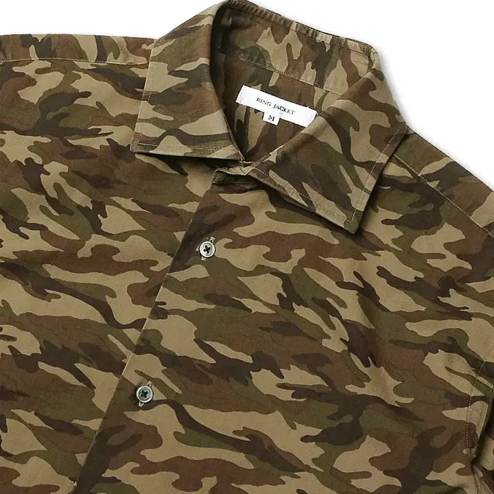 [BUNJANG] Ring Jacket Camouflage Classic Casual Shirt / 링자켓 [Ring Jacket] 카모플라쥬 클래식 캐주얼 셔츠