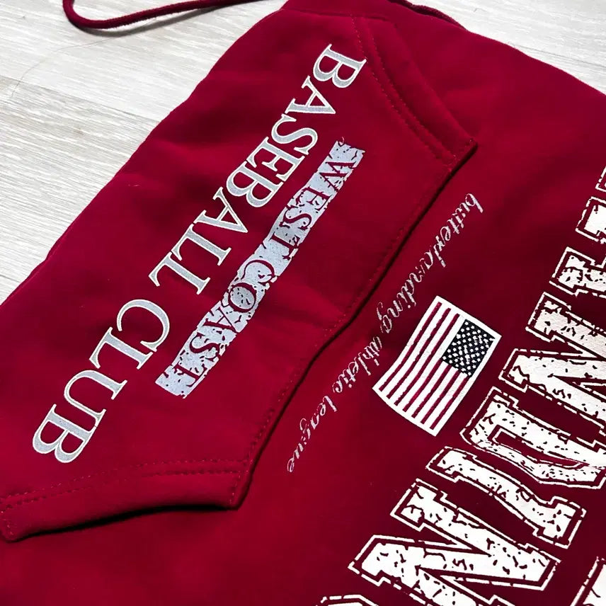 [BUNJANG] Red Printed String Bag / 빨간색 프링팅 스트링백 짐색