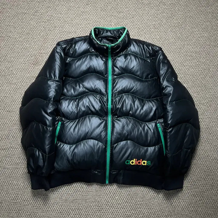 [BUNJANG] Adidas Wave Padded Jacket Black Big Size 125 / 아디다스 웨이브 패딩 블랙 빅사이즈 125