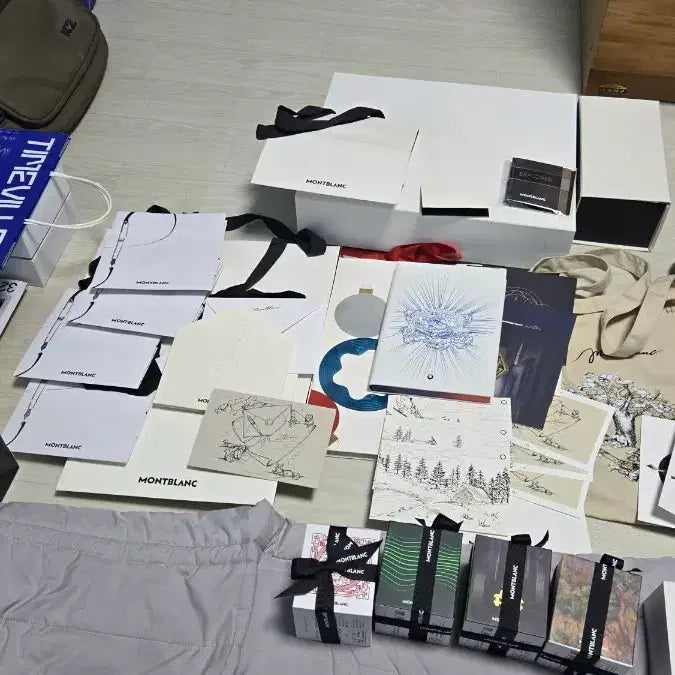 [BUNJANG] Montblanc Goethe Notebook Ink Set / 몽블랑 괴테노트 그린 블루 레드 오렌지 만년필잉크 판매합니다 서비스있음