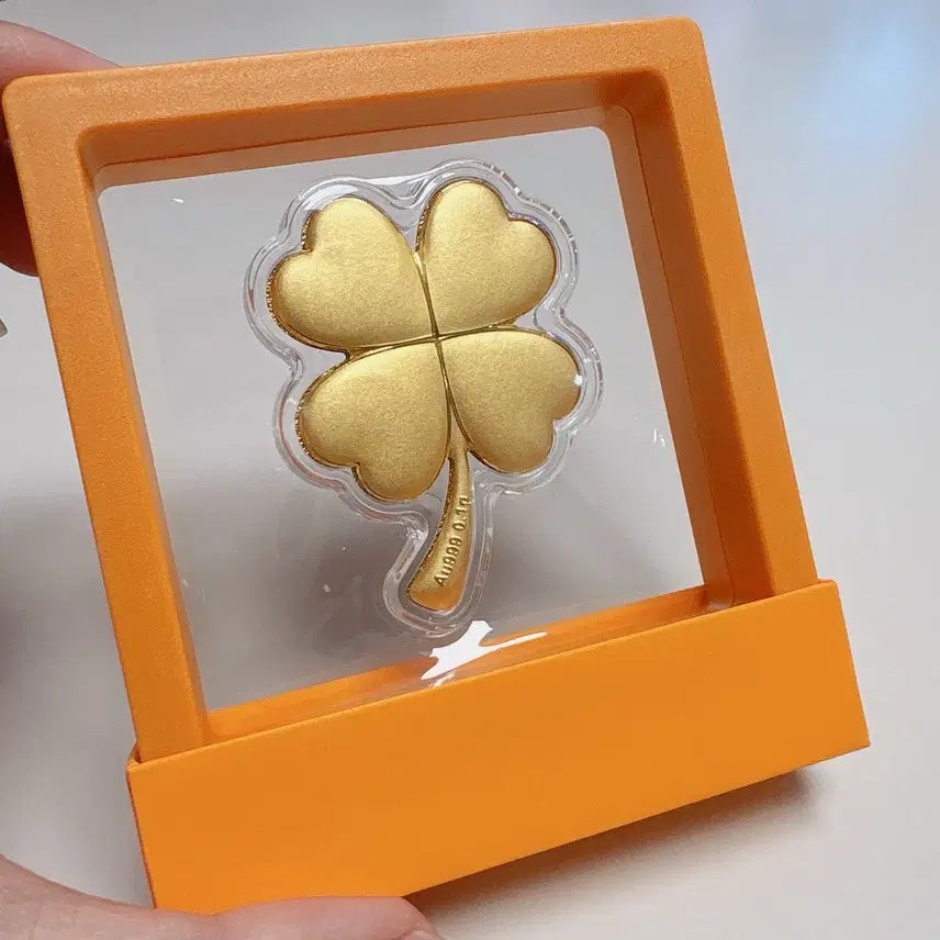 [BUNJANG] 24K 0.1g Clover Pendant / 선물추천) 24k 0.1그램 클로버 (선물용 케이스 같이 드려요)