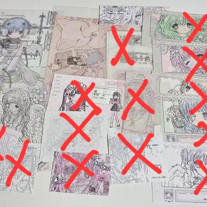 [BUNJANG] Mina Milky Heart Creamy Sticker Postcard Keyring Bundle Set / (업데이트) 밀키하트 크리미미나 스티커 엽서 키링 등 대량