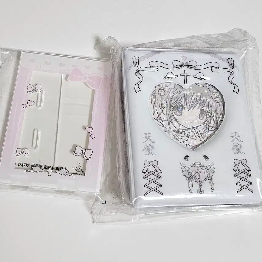 [BUNJANG] Mina Milky Heart Creamy Sticker Postcard Keyring Bundle Set / (업데이트) 밀키하트 크리미미나 스티커 엽서 키링 등 대량