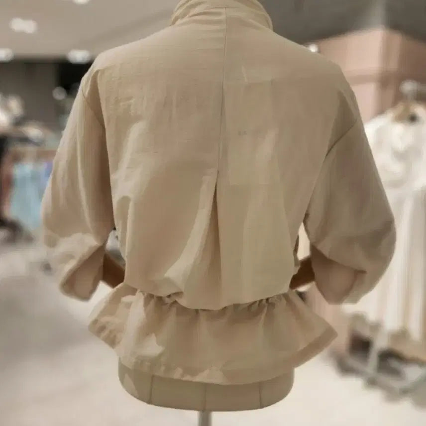 [BUNJANG] Satin Roll-Up Jumper / (새상품)샤틴 프린팅 롤업 점퍼 프리사이즈