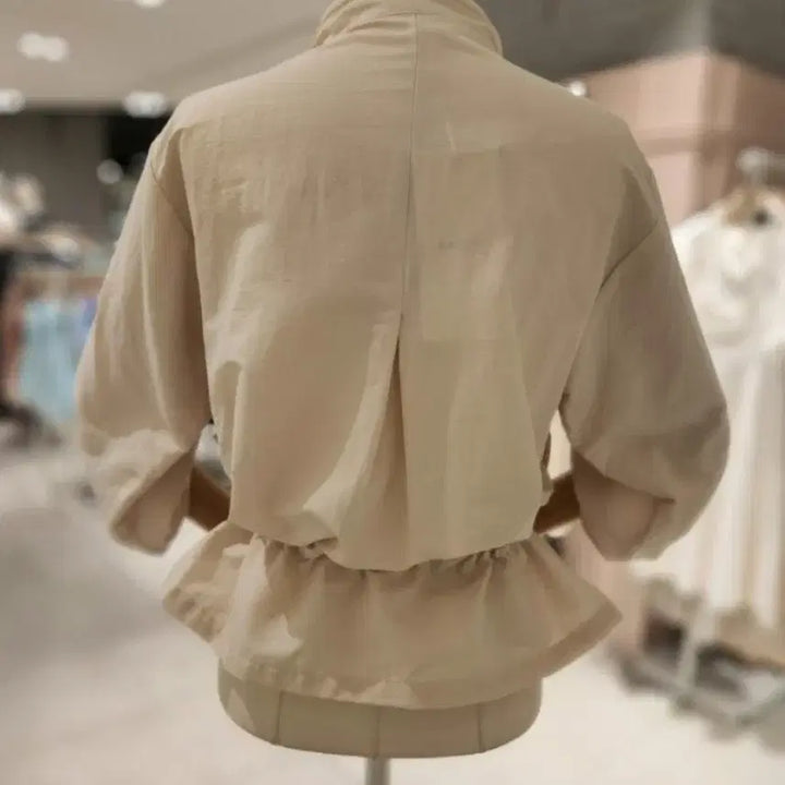 [BUNJANG] Satin Roll-Up Jumper / (새상품)샤틴 프린팅 롤업 점퍼 프리사이즈