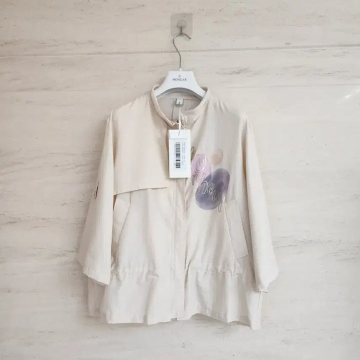 [BUNJANG] Satin Roll-Up Jumper / (새상품)샤틴 프린팅 롤업 점퍼 프리사이즈