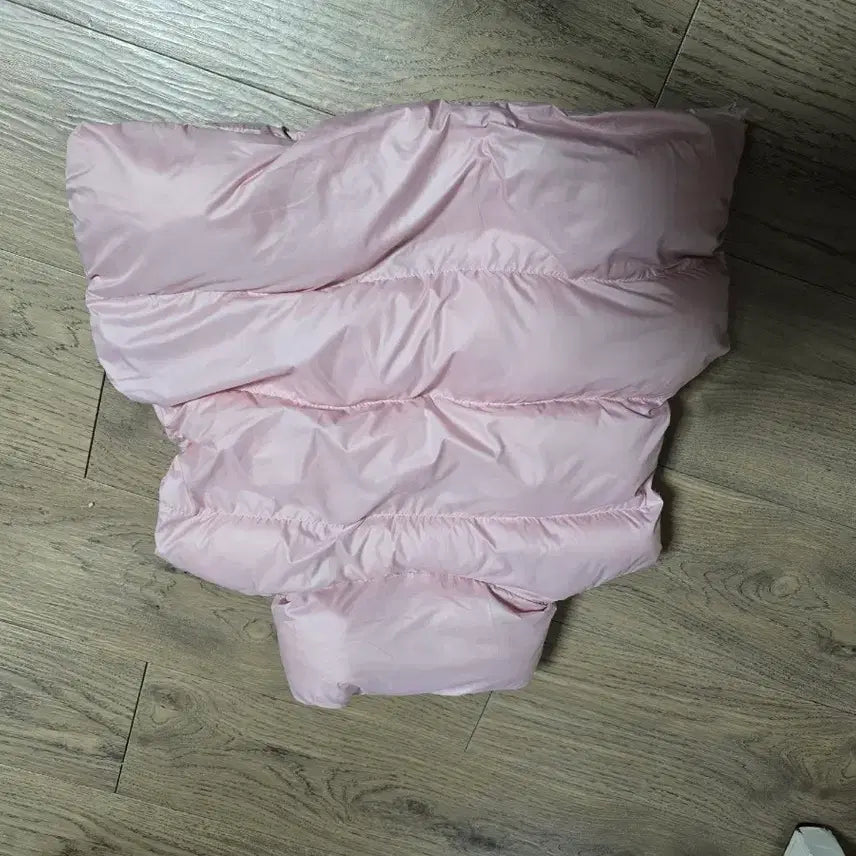 [BUNJANG] Pink Padded Crop Vest / 핑크 패딩 크롭조끼 ㅡ프리