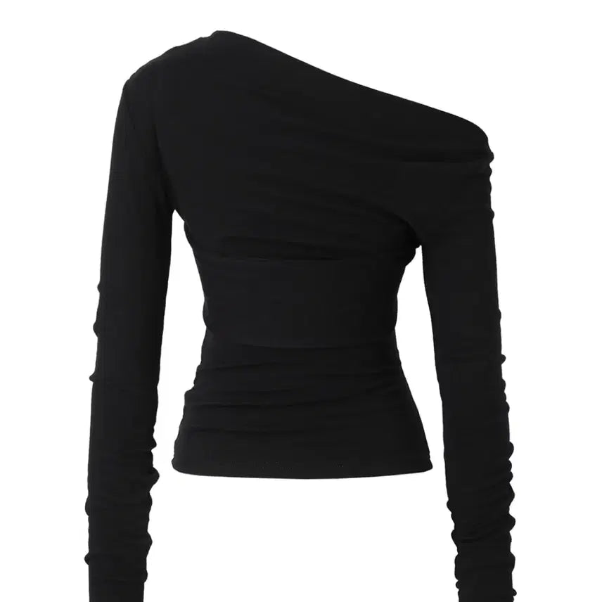 [BUNJANG] Drape Flow Tie Long Sleeve Top / 새상품) Drape Flow Tie Long Sleeve