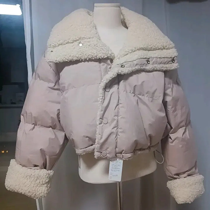 [BUNJANG] Short Padded Jacket / 정가5.9 택o) 양면 양털 안감 숏패딩 점퍼