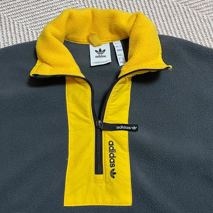 [BUNJANG] Adidas Charcoal Half-Zip Fleece Jacket (L) / [정품] 아디다스 챠콜 반집업 후리스 [ L ]